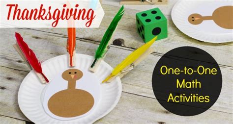 Thanksgiving One To One Correspondence Activities