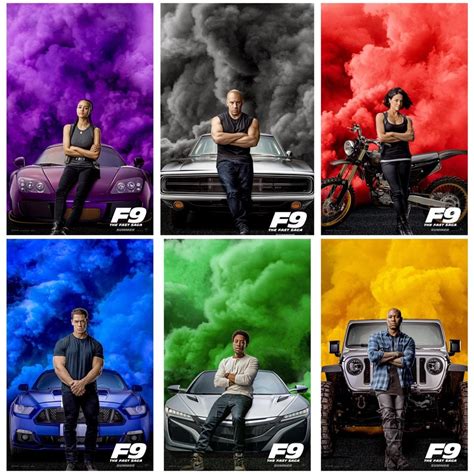 The fast and the furious: Fast and Furious 9 official character posters : movies
