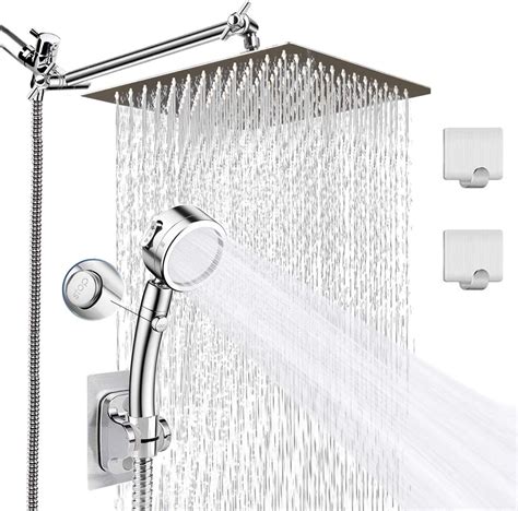 Shower Head Combo High Pressure Rainfall Shower Head Settings Handheld Showerhead