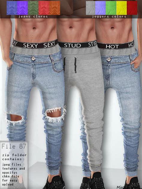 Sims 4 Ccs The Best Male Jeans By 8o8sims 971