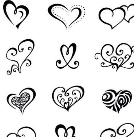 Heart Stencils Simple Heart Tattoos Heart Tattoo Designs Small