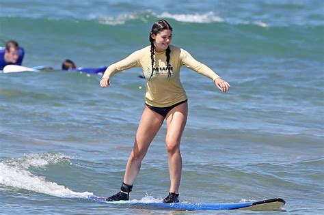 Kira Kosarin In Bikini Surfing In Maui Celebmafia