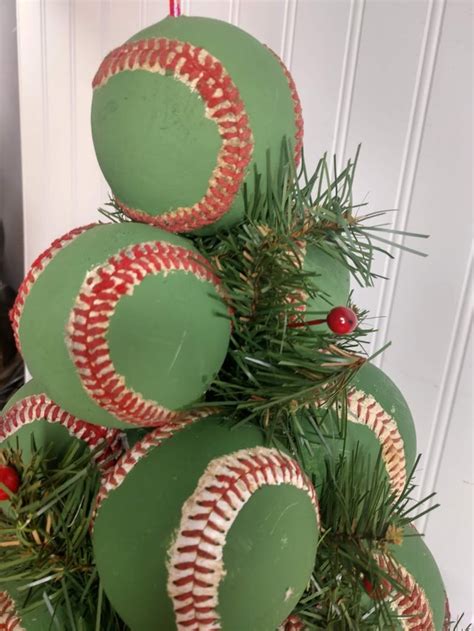 Celebrate Baseball All Year Baseball Christmas Tree Etsy