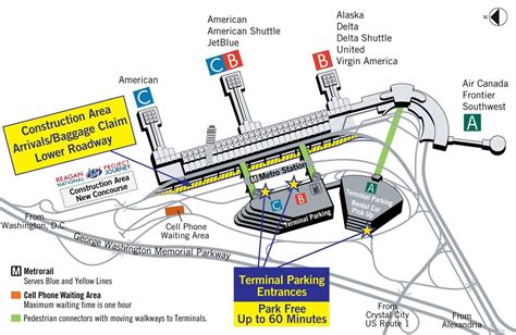 Exploring Washington Reagan Airport Map A Guide To Navigating The