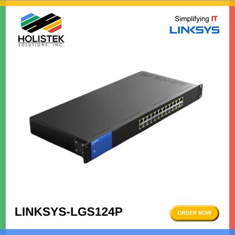 Linksys 24 Port Business Gigabit Poe Switch Lgs124p Lgs124p Ap I
