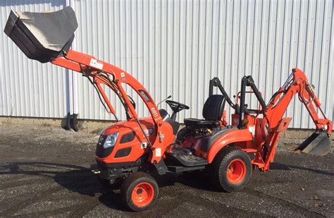 Kioti Compact Tractor Cs2610 Hst Front Loader Mid Deck Mower Back Hoe