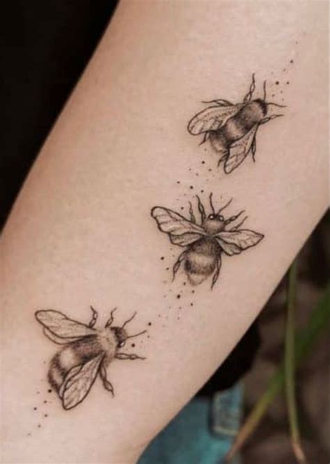 Tattoo Idea Bees Bee Tattoo Hand Tattoos Bee And Flower Tattoo