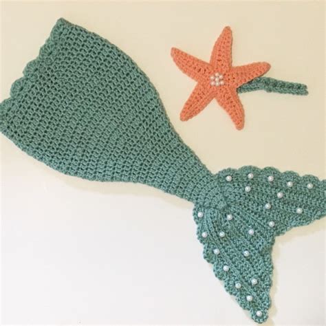Crochet Mermaid Tail With Pearls Crochet Mermaid Tail Crochet