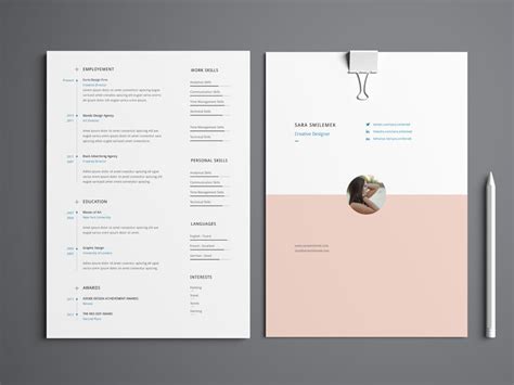 Smilemek - Free Resume Template with Cover Letter and ...
