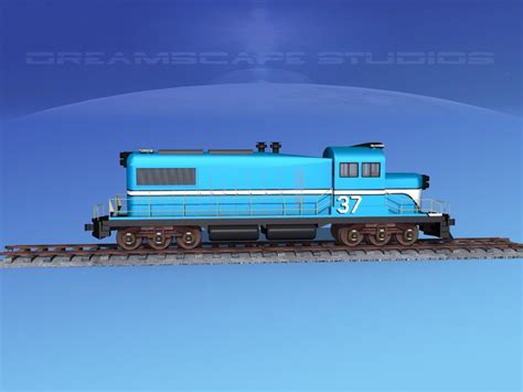 Diesel Train Locomotive 3d Model Turbosquid 1320824