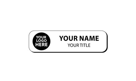 3 X 1 Inch Round Corner Engraved Name Tag