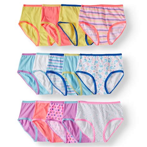Quick Delivery Wonder Nation Girls Size 12 Underwear 10 Pack 100