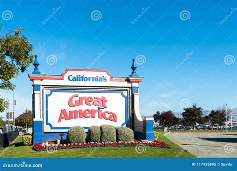 California S Great America Sign Editorial Image Image Of Landmark