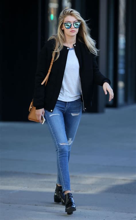 Cool And Casual From Gigi Hadids Street Style E News