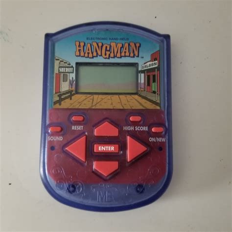 1995 Milton Bradley Mb Hangman Electronic Handheld Game Tested Working