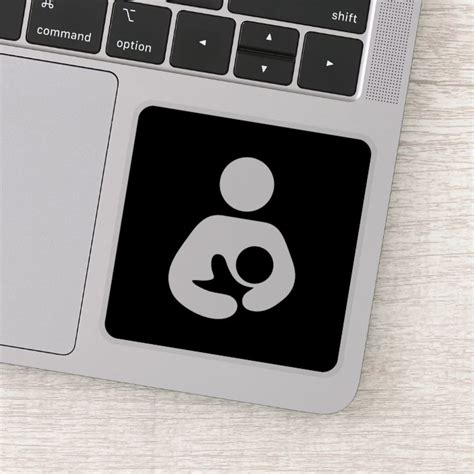 Breastfeeding Nursing Symbol Black Sticker