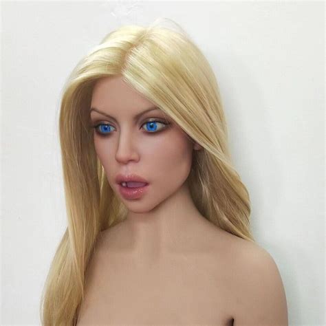 Silicone Sex Doll Head Realistic Implanted Hair Oral Sex Mobile Jawbone Ebay