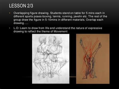 Lesson 23 Overlapping Figure Drawing Students Stand On Table For 5