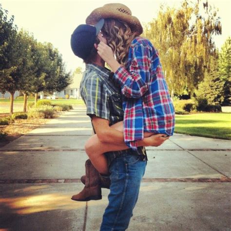 Ball Caps Plaid Cowboy Boots Kisses Catch Me Love Cute Couples