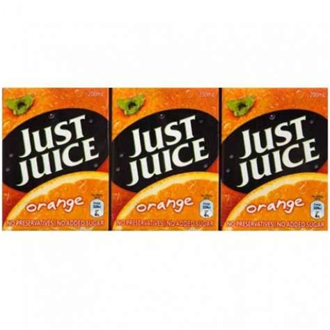 Just Juice Orange Cartons 24 X 200ml