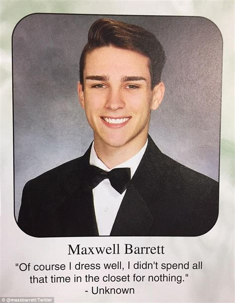 Gay High School Senior Who Came Out Of The Closet With Witty Yearbook