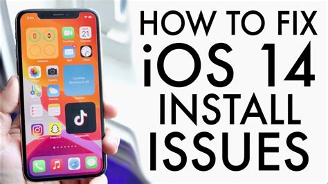 Fix Ios 14 Install Problems Any Iphone Youtube