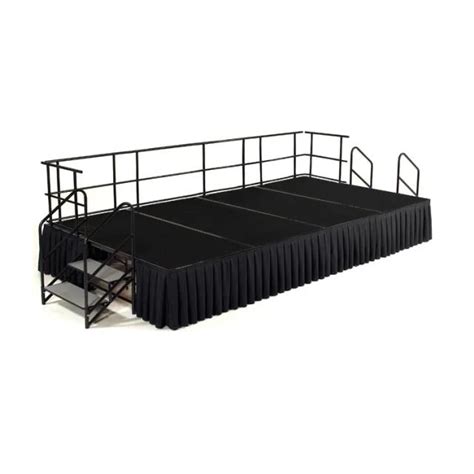 Stage Deck 8 Foot X 30 Inch Safe Railing Rentals Cary Nc Where To Rent