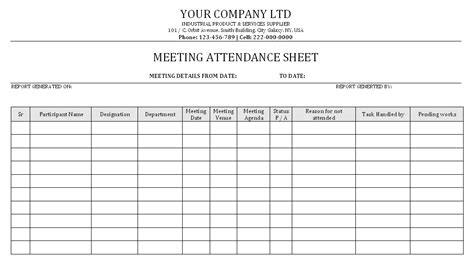 Alva K Street 24 Tips About Attendance Sheet Sample You Cant Afford