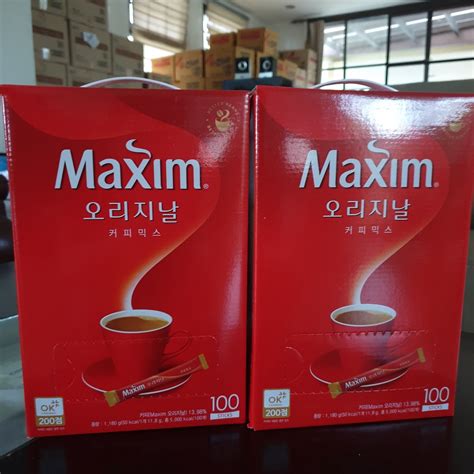 Maxim Original Korean Coffee Mix 100 Sticks2box Shopee Philippines