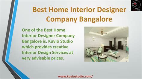 Ppt Interior Design Firm Bangalore Kuvio Studio Powerpoint