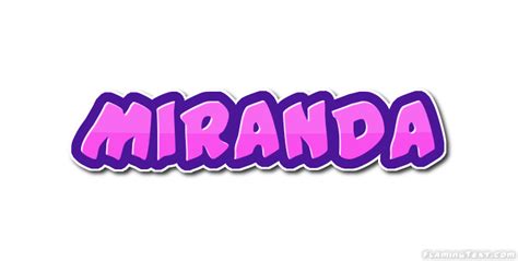 Miranda Logo Herramienta De Diseño De Nombres Gratis De Flaming Text
