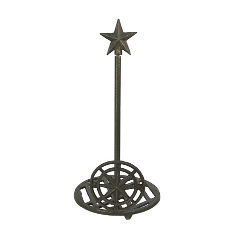 Cast Iron Compass Rose Paper Towel Holder Countertop Nautical Kitchen