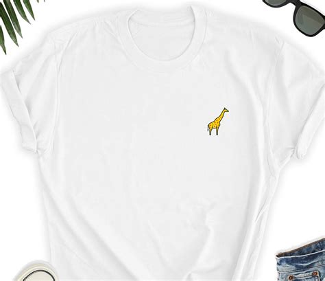 Camisa De Jirafa Giraffe Icon Camisa Camiseta De Jirafa Etsy