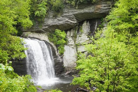 Looking Glass Falls Pisgah National Forest North Carolina Stock Photo