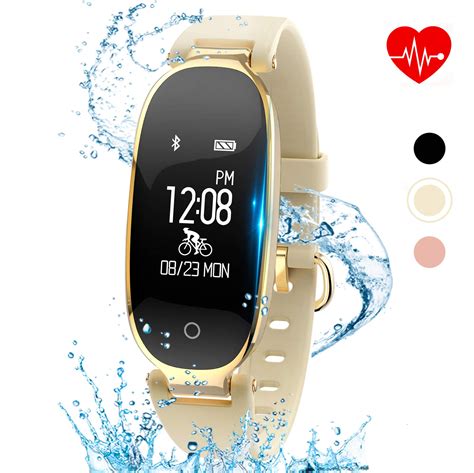 Buy Kingkok Elegant Waterproof Fitness Tracker For Women Smart Bluetooth Pedometer Watch Band