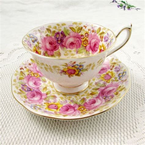 Royal Albert Serena Tea Cup And Saucer Vintage Bone China Antique Tea Cups Tea Cups Vintage