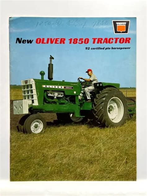 Vintage Oliver Tractor Line Farming Fold Out Paper Dealer Brochure