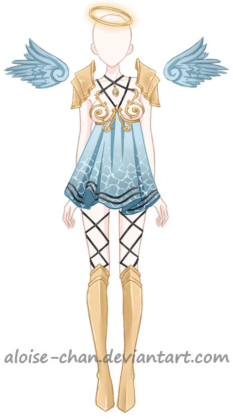 Sold Water Goddess Armour Adoptable By Aloise Chan On