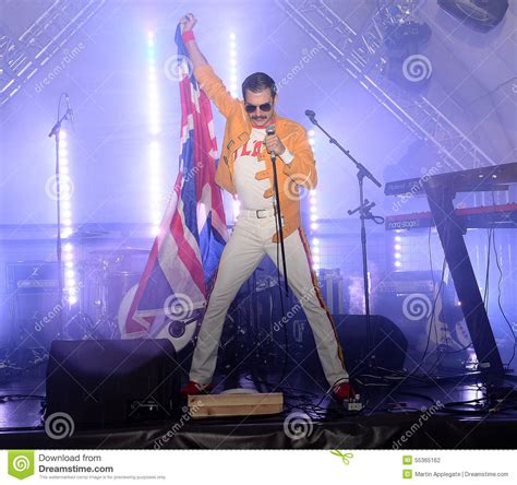 Freddie Mercury Tribute Editorial Photography Image Of Artist 55365162