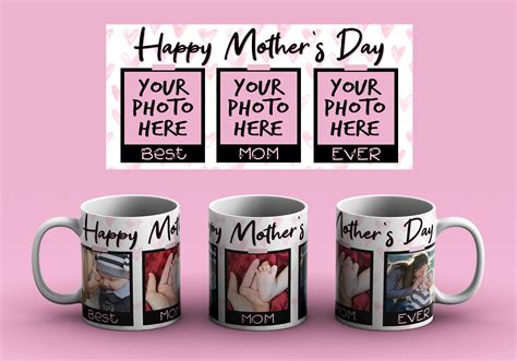 Mothers Day Mug Template Digital Download Best Mom Ever Mug Etsy