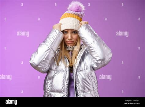 Upset Gloomy Insulted Cute Blond Girl Complaining Offensive Behaviour