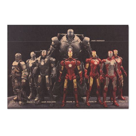 Buy Armors Of Iron Man Unframed 20x14 Inch Marvel Comics Tony Stark