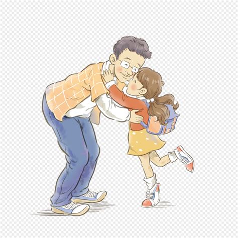 dad and daughter animated images father daughter cartoon dad clipart son vector thy honour