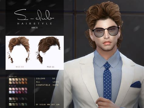 S Clubs Short Wavy Hairs For Male
