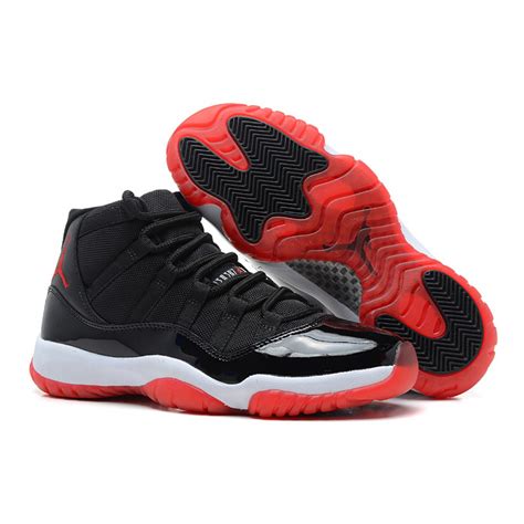 These sneakers represent mj's comeback from retirement to win his fourth title with the chicago bulls and the 1996 finals mvp. Air Jordan 11 Retro "Bred" Black/White-Varsity Red Cheap ...