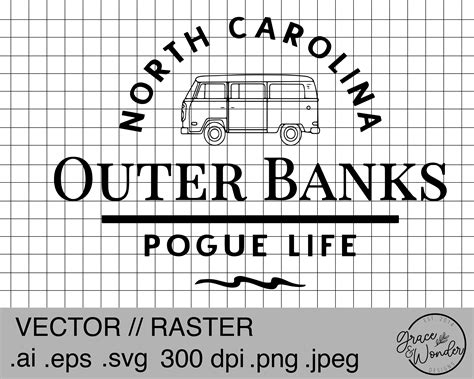 Outer Banks Digital Download Svg Png Eps Sublimated And Etsy