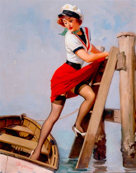 Gil Elvgren Painting Detail