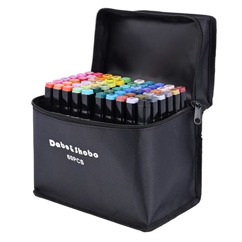 Buy 60 Color Alcohol Marker Pens， Bright Permanent ，for Coloring Art