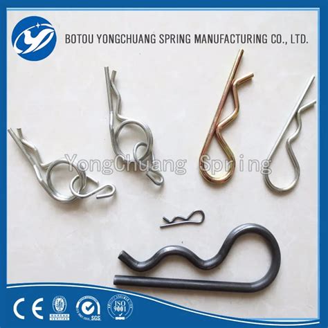 R Type Cotter Retaining Clip Pin Stainless Steel Wire Forming Spring
