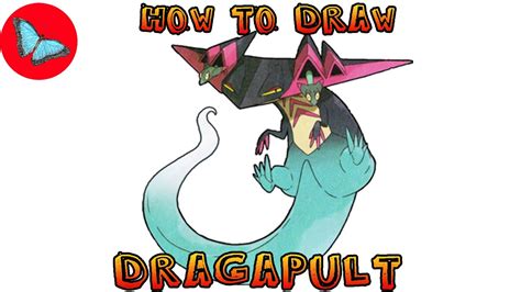 How To Draw Pokemon Dragapult Drawing Animals